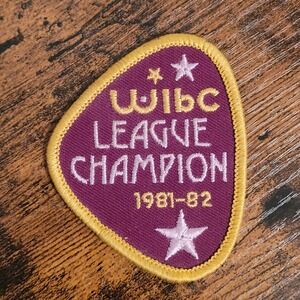Vintage WIBC Bowling Patch League Champion 1980s Sew-on Stars Brown Yellow White